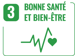 logo 3 des objectifs de développement durable de l’ONU - bonne santé et bien-être